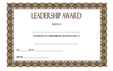 Leadership Award Certificate Template 7 | Paddle Templates
